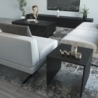 طقم طاولات جانبية لون اسود -موديل Aura