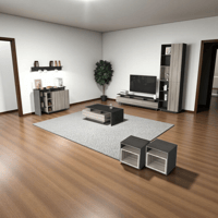 طاولة تلفاز رمادي 2031 مع رمادي 2020 -موديل Alfa