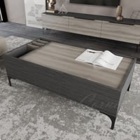 طاولة وسط رمادي غامقA مع رمادي فاتح - موديل palm