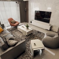 طقم طاولات ابيض مع رمادي 2020 _موديل Sozan