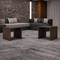 طقم طاولات جانبية _ بني 2001 - موديل Aura