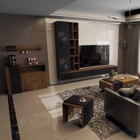 ركن قهوة اسود مع بني B موديل Sozan