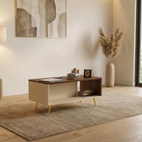 طقم طاولات بني3 مع بيج--موديل Sh36