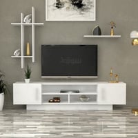 طاولة تلفزيون ابيض-موديل Tv15