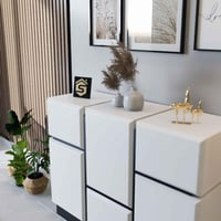 كونسول بوفيه او مدخل مودرن ابيض واسود -موديل MD14