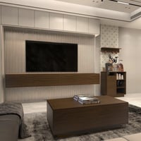 طاولة تلفاز معلقه لون بني 2001 -موديل Lusy