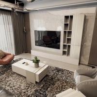 طقم طاولات ابيض مع رمادي موديل Victorya