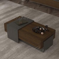 طقم طاولات خدمه رمادي 2031 مع بني 2001 _موديل Soza...