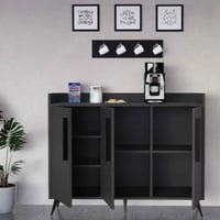 طقم طاولات اسود مع رمادي غامق- موديل SH61