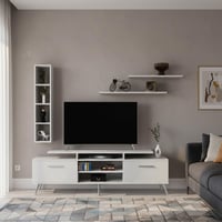 طاولة تلفزيون ابيض - موديل TV04