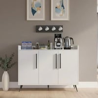 ركن قهوة ابيض مع رمادي غامق- موديلRC07