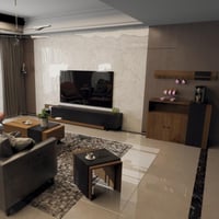 طقم طاولات اسود مع بني 2060 _موديل Sozan