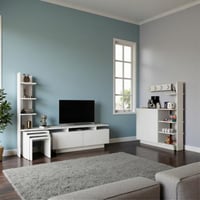 طقم طاولات ابيض-موديل SH06