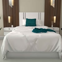 سرير مفرد لون ابيض -موديل BD 01