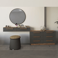 تسريحة مودرن رمادي غامق مع خشبي - موديل TS 03