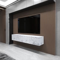 طقم طاولات لون رخامي- موديل Lusy