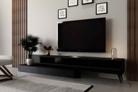 طاولة تلفزيون لون اسود - موديل tv55