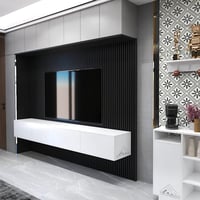 طاولة تلفاز معلقه مقاس 280 لون ابيض -موديل Lusy