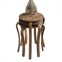 طقم مكون من 3 طاولات خدمة . موديل F-2010