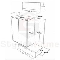 ركن قهوة رمادي غامق و فاتح-موديل Rc55