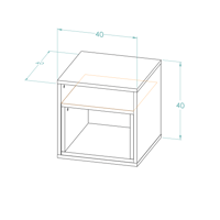 طقم طاولات رمادي 2031 مع رمادي 2020 -موديل Alfa