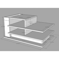 طاولة صغيرة رمادي غامق مع ابيض-موديل Ct28