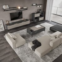 طقم طاولات رمادي غامقA مع رمادي فاتح - موديل palm