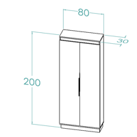 دولاب عبايات رخامي -موديل Luxury