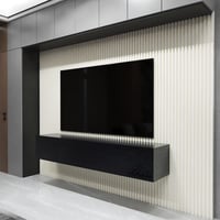 طاولة تلفاز مقاس مترين لون اسود-موديل Lusy