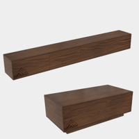 طقم طاولات لون بني2001 - موديل Lusy