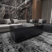 طقم طاولات لون اسود- موديل Lusy