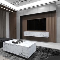 طقم طاولات لون رخامي- موديل Lusy