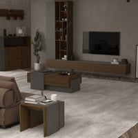 ركن قهوة رمادي 2031 مع بني 2001_موديل Sozan