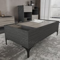 طاولة وسط رمادي غامقA مع رمادي فاتح - موديل palm