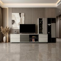 طقم طاولات رمادي فاتح مع رمادي غامق-موديل Sh63