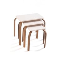 طقم مكون من 3 طاولات خدمة سكري مع بني موديل F-2030