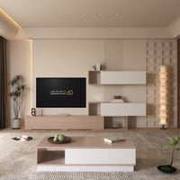 طاولة تلفاز ابيض مع بيج 125- موديل Violet