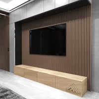 طاولة تلفاز معلقه لون بيج 2036 -موديل Lusy