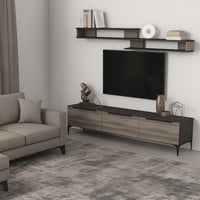 طقم طاولات رمادي غامقA مع رمادي فاتح - موديل palm