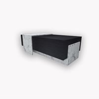 طاولة وسط اسود مع رخامي موديل Sozan