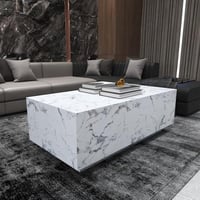 طاولة وسط لون رخامي -موديل Lusy