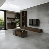 طقم طاولات رمادي 2031 مع بني 2001_موديل Victorya