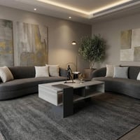 طقم طاولات رمادي فاتح مع رمادي غامق-موديل Sh63