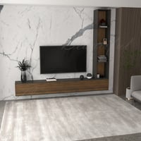 طاولة تلفاز Lussy plus بني مع رمادي A