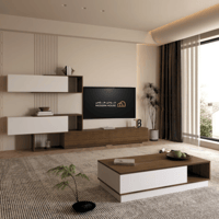 طاولة وسط بني 2001 مع ابيض- موديل Violet