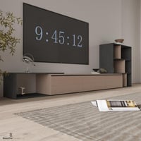 طاولة تلفاز بيج2036رمادي2031 - موديل Diamond