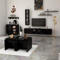 طقم طاولات اسود-موديل SH52