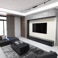 طاولة تلفاز معلقه مقاس 280 لون اسود-موديل Lusy