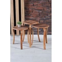 طقم مكون من 3 طاولات خدمة . موديل F-3001