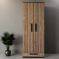 خزانة ملابس درفتين خشبي- موديل DLB03